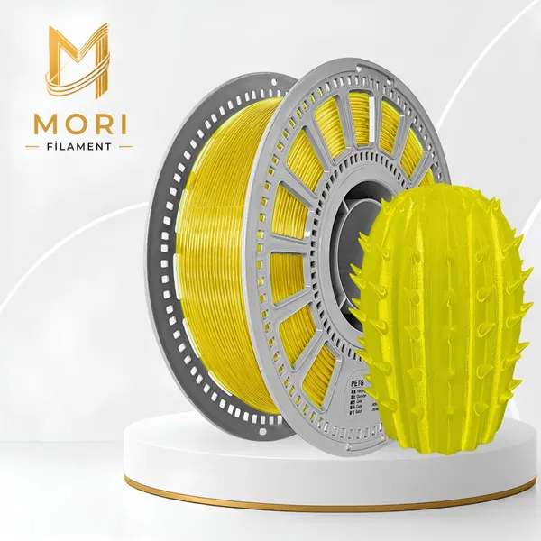 PETG Şeffaf Sarı Filament 1.75mm 1kg