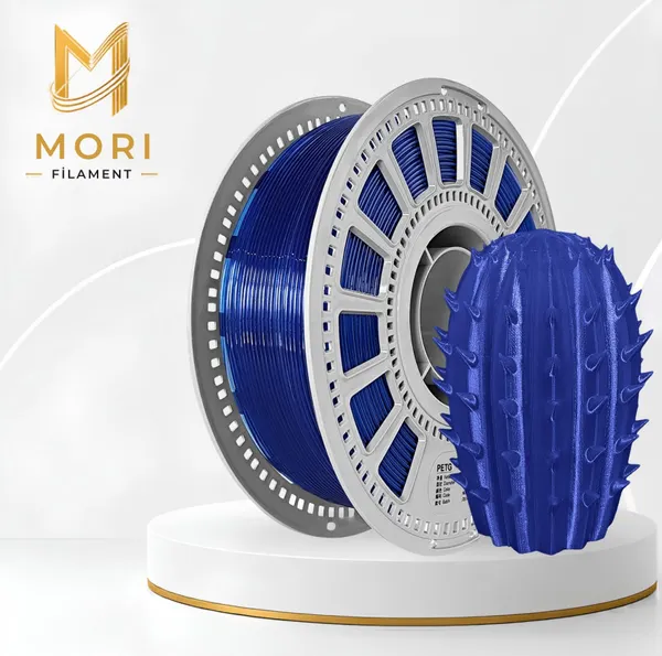 PETG Şeffaf Mavi Filament 1.75mm 1kg
