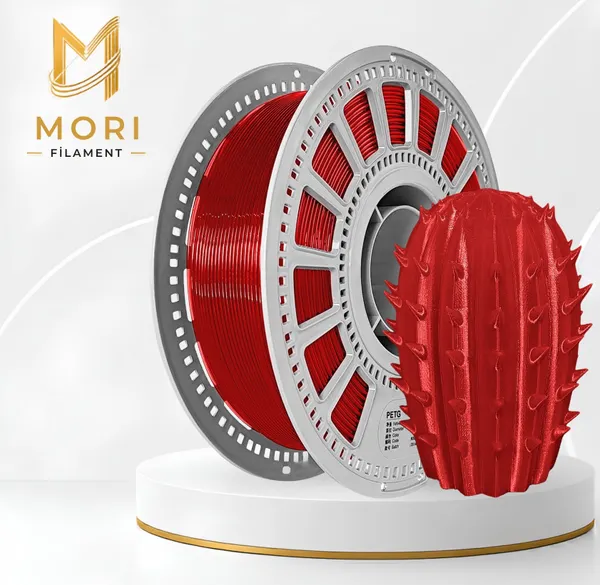 PETG Şeffaf Kırmızı Filament 1.75mm 1kg